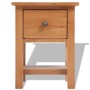 Mesita de noche de madera de roble maciza 36x30x47 cm de vidaXL, Mesitas de noche - Ref: Foro24-243930, Precio: 102,66 €, Des...