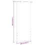 Schirmmarkise für Balkon, weißes Oxford-Gewebe, 100 x 240 cm von vidaXL, Sonnenschirme - Ref: Foro24-148494, Preis: 27,10 €, ...