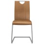 Dining chairs 4 units brown synthetic leather by vidaXL, dining chairs - Ref: Foro24-282484, Price: 195,99 €, Discount: %