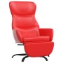 Red artificial leather relaxation armchair and footrest by vidaXL, Armchairs - Ref: Foro24-3097456, Price: 111,77 €, Discount: %