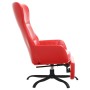 Red artificial leather relaxation armchair and footrest by vidaXL, Armchairs - Ref: Foro24-3097456, Price: 111,77 €, Discount: %