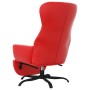 Red artificial leather relaxation armchair and footrest by vidaXL, Armchairs - Ref: Foro24-3097456, Price: 111,77 €, Discount: %