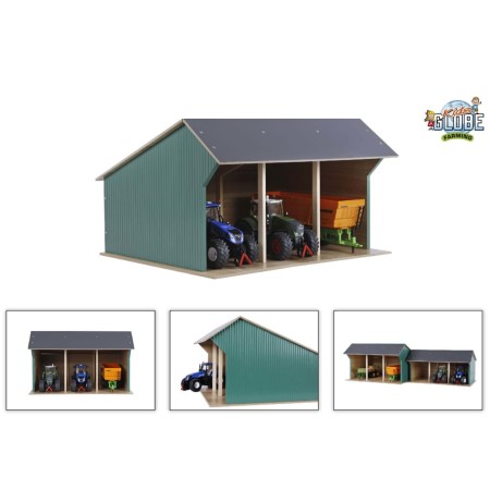 Kids Globe Large Tractor Farm Shed 1:32 Wooden 610193 by Kids Globe, Children's parks - Ref: Foro24-421650, Price: 58,78 €, D...