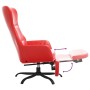 Red artificial leather relaxation armchair and footrest by vidaXL, Armchairs - Ref: Foro24-3097456, Price: 111,77 €, Discount: %