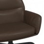 Sillón de relax con reposapiés de cuero sintético marrón de vidaXL, Sillones - Ref: Foro24-3097446, Precio: 131,99 €, Descuen...