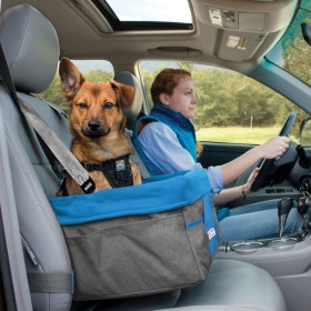 Kurgo Heather Blue and Gray Dog Booster Seat by Kurgo, Pet carriers and boxes - Ref: Foro24-433860, Price: 68,99 €, Discount: %