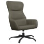 Sillón de relax con reposapiés de cuero sintético gris de vidaXL, Sillones - Ref: Foro24-3097447, Precio: 126,88 €, Descuento: %