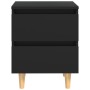 Bedside table black solid pine wood legs 40x35x50 cm by vidaXL, Nightstands - Ref: Foro24-805853, Price: 47,37 €, Discount: %