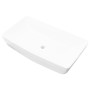 Lavabo lujoso rectangular ceráminca blanco 71x39 cm de vidaXL, Lavabos - Ref: Foro24-140691, Precio: 90,69 €, Descuento: %