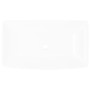 Lavabo lujoso rectangular ceráminca blanco 71x39 cm de vidaXL, Lavabos - Ref: Foro24-140691, Precio: 90,69 €, Descuento: %