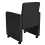 Sillas de comedor 4 unidades cuero sintético negro de vidaXL, Sillas de comedor - Ref: Foro24-160183, Precio: 603,75 €, Descu...