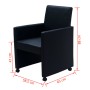 Sillas de comedor 4 unidades cuero sintético negro de vidaXL, Sillas de comedor - Ref: Foro24-160183, Precio: 603,75 €, Descu...