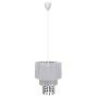 White pendant ceiling lamp with crystals by vidaXL, Lamps - Ref: Foro24-240681, Price: 38,38 €, Discount: %