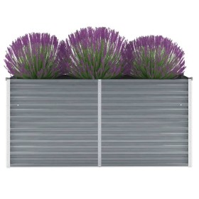 Raised garden bed gray galvanized steel 160x40x77 cm by vidaXL, Pots and planters - Ref: Foro24-44848, Price: 50,69 €, Discou...