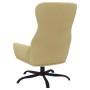 Sillón de relax con reposapiés de cuero sintético crema de vidaXL, Sillones - Ref: Foro24-3097445, Precio: 131,38 €, Descuent...