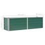 Galvanized green steel garden bed 160x40x45 cm by vidaXL, Pots and planters - Ref: Foro24-44851, Price: 37,26 €, Discount: %