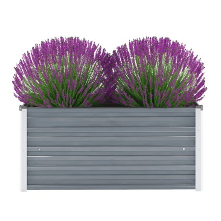 Gray galvanized steel garden bed 100x40x45 cm by vidaXL, Pots and planters - Ref: Foro24-44854, Price: 36,59 €, Discount: %