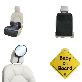 A3 Baby & Kids Set de accesorios de coche para bebé 4 piezas negro de A3 Baby & Kids, Accesorios de sillas de coche para bebé...