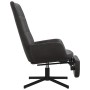 Sillón de relax con reposapiés cuero artificial negro brillante de vidaXL, Sillones - Ref: Foro24-3097717, Precio: 113,67 €, ...