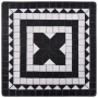 Black and white ceramic mosaic bistro table 60 cm by vidaXL, Garden tables - Ref: Foro24-46707, Price: 99,49 €, Discount: %