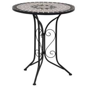 Grauer Keramikmosaik-Bistrotisch 61 cm von vidaXL, Gartentische - Ref: Foro24-46715, Preis: 120,99 €, Rabatt: %