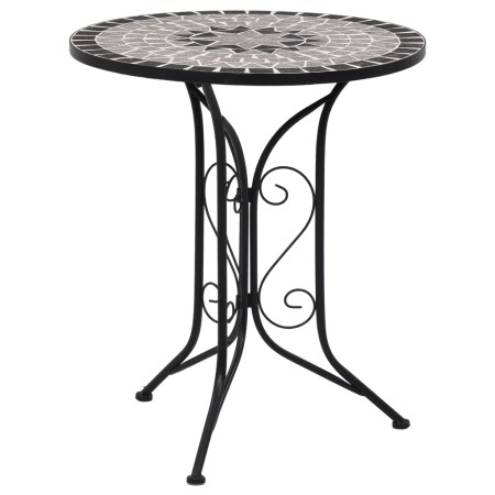 Gray ceramic mosaic bistro table 61 cm by vidaXL, Garden tables - Ref: Foro24-46715, Price: 121,31 €, Discount: %