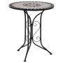 Mesa bistro de mosaico cerámica gris 61 cm de vidaXL, Mesas de jardín - Ref: Foro24-46715, Precio: 120,99 €, Descuento: %