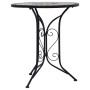 Gray ceramic mosaic bistro table 61 cm by vidaXL, Garden tables - Ref: Foro24-46715, Price: 121,31 €, Discount: %