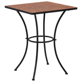 Terracotta ceramic mosaic coffee table 60 cm by vidaXL, Garden tables - Ref: Foro24-46705, Price: 106,99 €, Discount: %