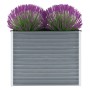 Arriate de jardín de acero galvanizado gris 100x40x77 cm de vidaXL, Maceteros y jardineras - Ref: Foro24-44852, Precio: 45,73...