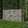 Gabion wall basket galvanized steel 200x50x100 cm by vidaXL, fence panels - Ref: Foro24-142552, Price: 102,23 €, Discount: %