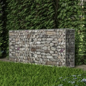 Gabion wall basket galvanized steel 200x50x100 cm by vidaXL, fence panels - Ref: Foro24-142552, Price: 123,12 €, Discount: %