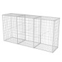 Gabion wall basket galvanized steel 200x50x100 cm by vidaXL, fence panels - Ref: Foro24-142552, Price: 102,23 €, Discount: %