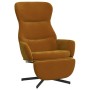 Sillón de relax con reposapiés terciopelo marrón de vidaXL, Sillones - Ref: Foro24-3097503, Precio: 150,99 €, Descuento: %