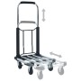 Folding silver aluminum transport cart 150 kg by vidaXL, Stairs on wheels - Ref: Foro24-146448, Price: 91,67 €, Discount: %