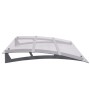 Silver and transparent polycarbonate door canopy 120x90 cm by vidaXL, Awnings - Ref: Foro24-144828, Price: 106,99 €, Discount: %