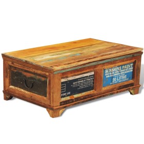 Mesa de centro vintage con almacenaje madera reciclada de vidaXL, Mesas de centro - Ref: Foro24-241092, Precio: 272,42 €, Des...