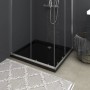 Rectangular black ABS shower tray 80x90 cm by vidaXL, Shower trays - Ref: Foro24-148917, Price: 119,23 €, Discount: %