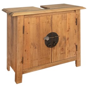 Solid pine wood vanity unit 70x32x63 cm by vidaXL, bathroom vanities - Ref: Foro24-246035, Price: 153,99 €, Discount: %