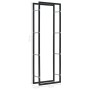 Black steel firewood rack 50x20x150 cm by vidaXL, Firewood bags and holders - Ref: Foro24-284699, Price: 61,29 €, Discount: %