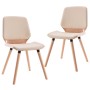 Dining chairs 2 units cream-colored synthetic leather by vidaXL, dining chairs - Ref: Foro24-287382, Price: 244,11 €, Discoun...