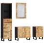 Conjunto de muebles de baño 4 piezas madera maciza de mango de vidaXL, Muebles de baño - Ref: Foro24-3200641, Precio: 354,17 ...