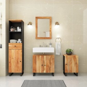 Conjunto de muebles de baño 4 piezas madera maciza de acacia de vidaXL, Muebles de baño - Ref: Foro24-3200642, Precio: 389,80...