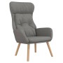 Relaxation armchair with light gray fabric stool by vidaXL, Armchairs - Ref: Foro24-3097750, Price: 136,99 €, Discount: %