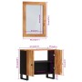 2-piece bathroom furniture set solid acacia wood by vidaXL, Bathroom furniture - Ref: Foro24-3200634, Price: 168,03 €, Discou...