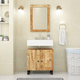 Conjunto de muebles de baño 2 piezas madera maciza de mango de vidaXL, Muebles de baño - Ref: Foro24-3200633, Precio: 151,87 ...