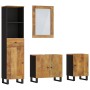 Conjunto de muebles de baño 4 piezas madera maciza de mango de vidaXL, Muebles de baño - Ref: Foro24-3200644, Precio: 341,95 ...