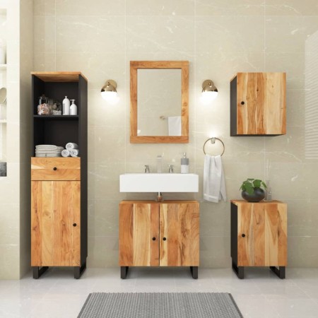 Conjunto de muebles de baño 5 piezas madera maciza de acacia de vidaXL, Muebles de baño - Ref: Foro24-3200646, Precio: 447,99...