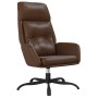 Sillón de relax con reposapiés cuero artificial marrón brillo de vidaXL, Sillones - Ref: Foro24-3097747, Precio: 129,54 €, De...