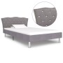 Light gray fabric bed frame 90x200 cm by vidaXL, Beds and slatted bases - Ref: Foro24-280537, Price: 164,39 €, Discount: %